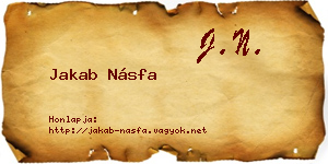Jakab Násfa névjegykártya